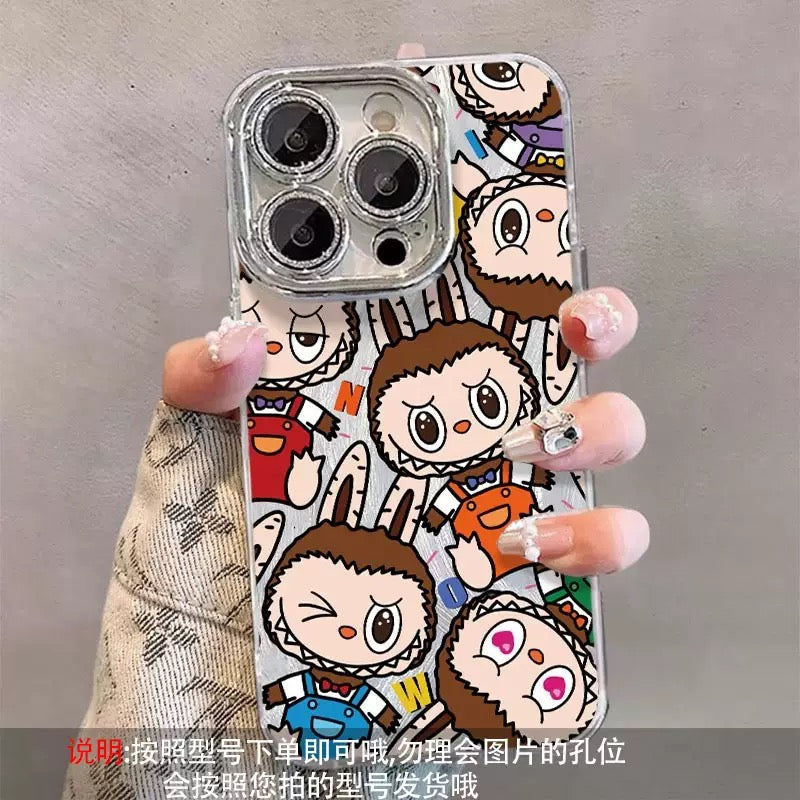 Labubu All-Over Print Phone Case – Clear Shock-Absorbent TPU Cover with Vibrant Labubu Artwork